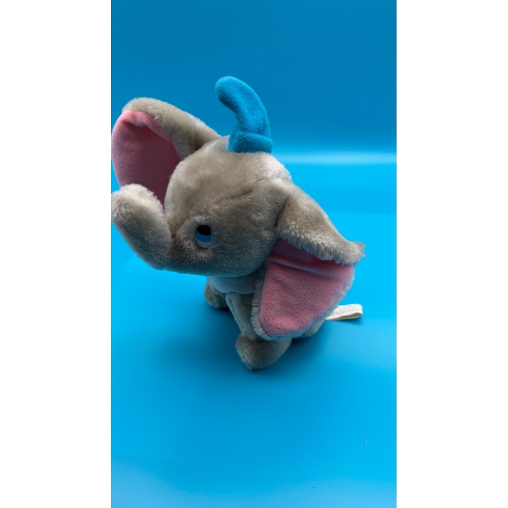 Disney Dumbo Plush Toy Kids OS Grey Excellent Vintage Collectible Tush Tag